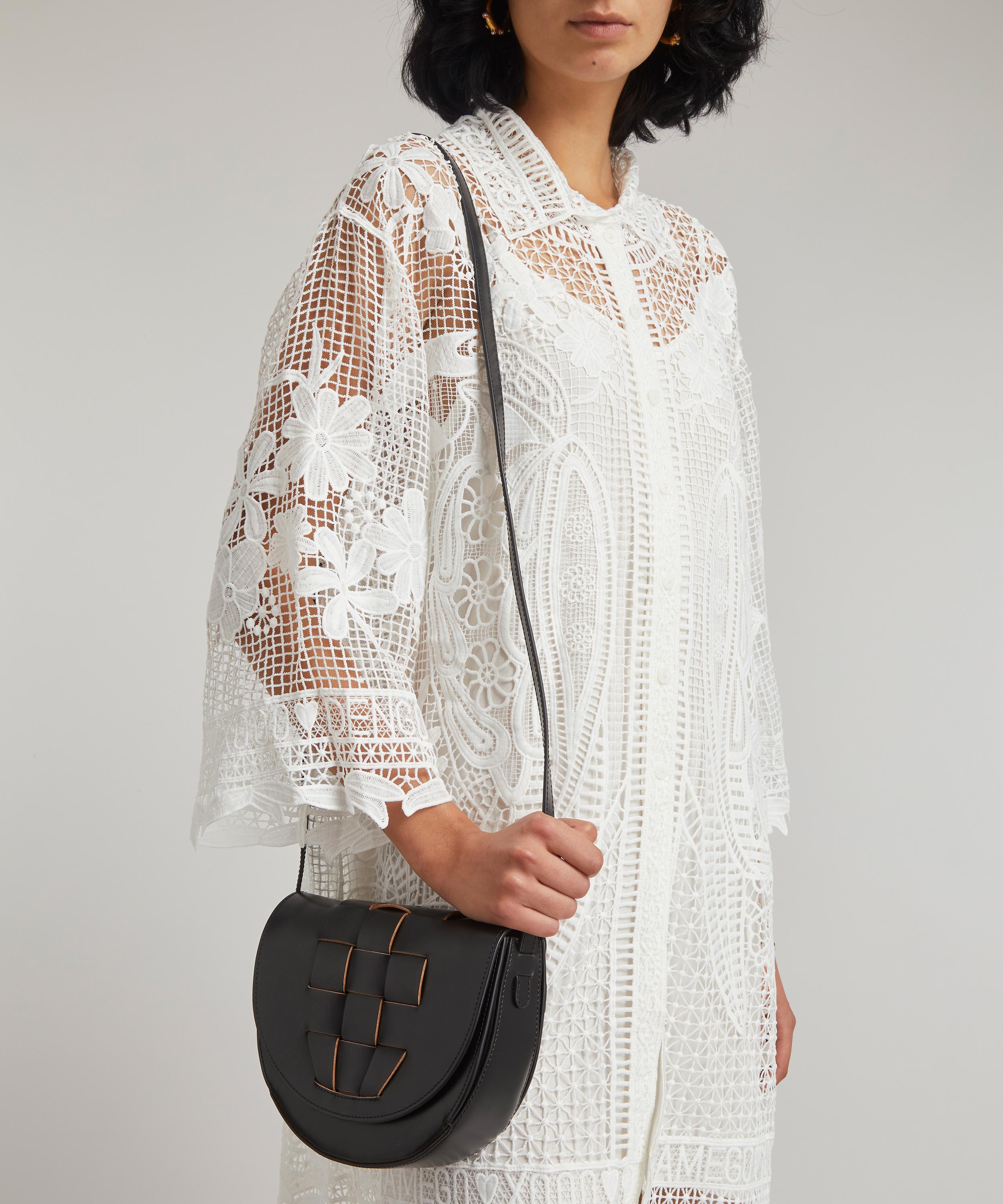 HEREU - Sinia Woven Leather Shoulder Bag image number 1