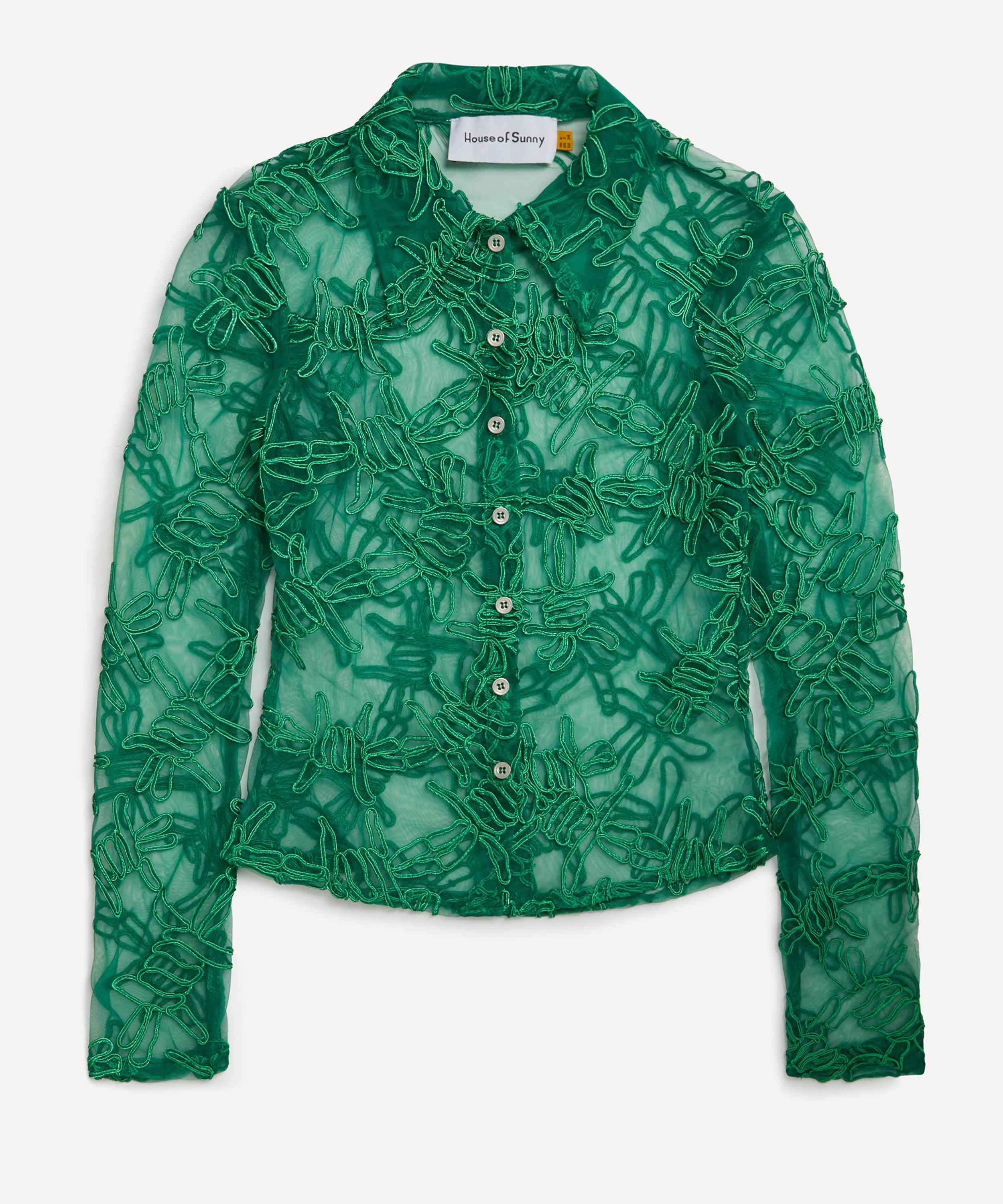 House of Sunny - Barbed Wire Appliqué Shirt image number 0