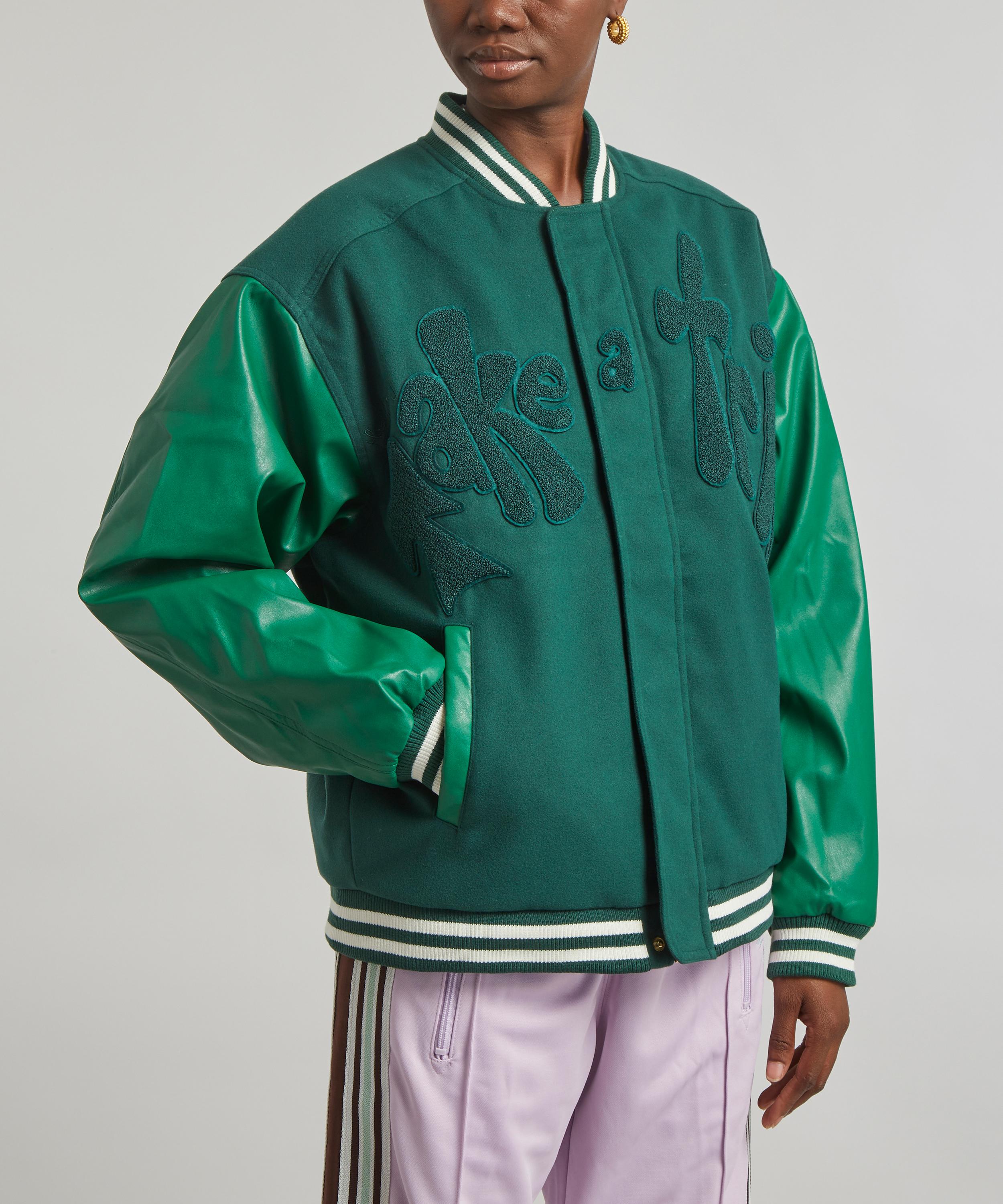 Marithe Varsity Jacket (Dark Green)