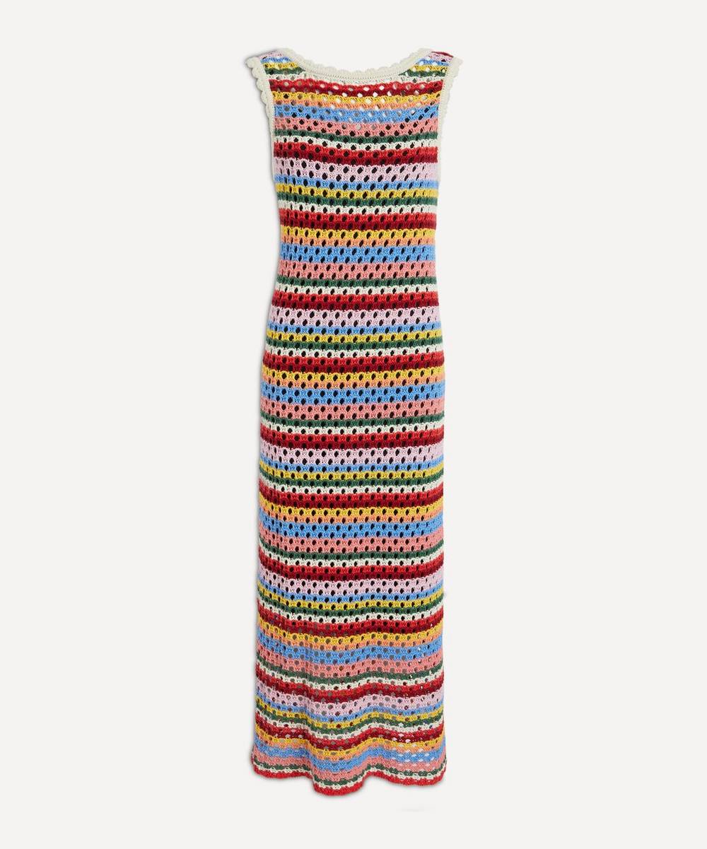 KITRI - Bunty Blanket Stripe Midi-Dress