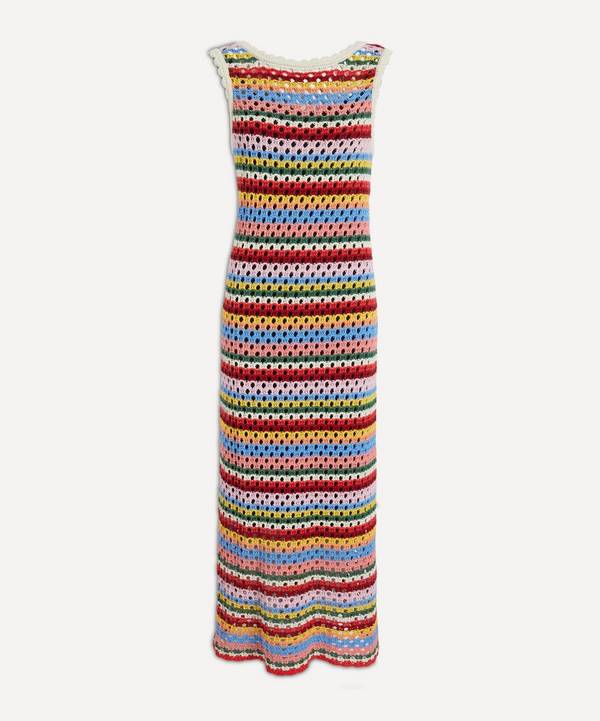 KITRI - Bunty Blanket Stripe Midi-Dress image number 0