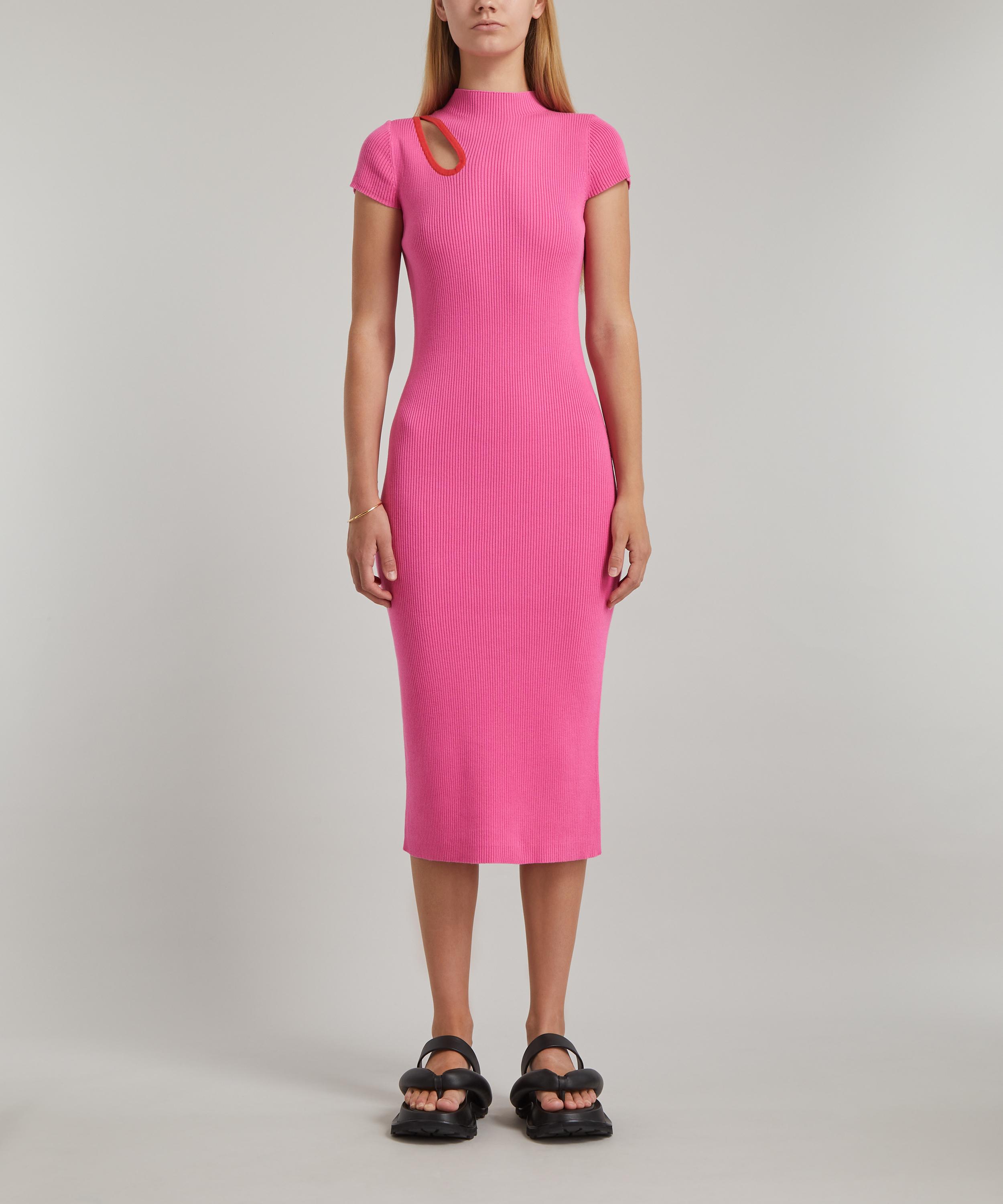 Kim Cutout Wool-Silk Midi Dress