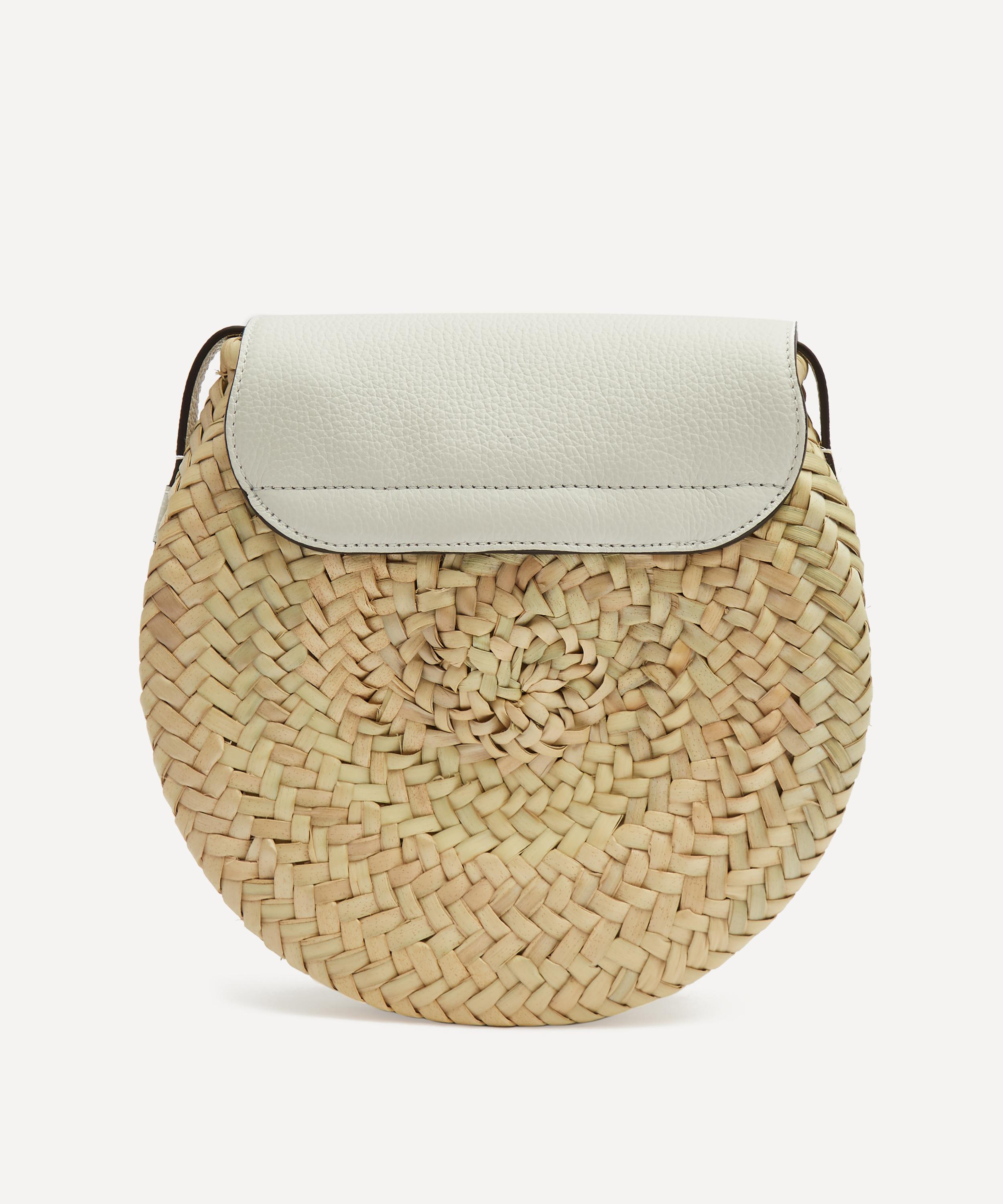 Shop Chloé Small Basket Woven Crossbody Bag