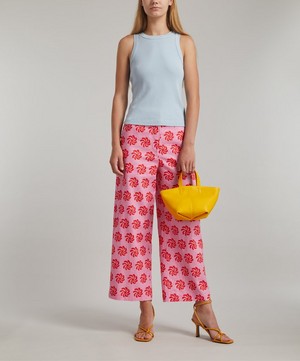 KITRI - Romina Pink Geo Floral Trousers image number 1