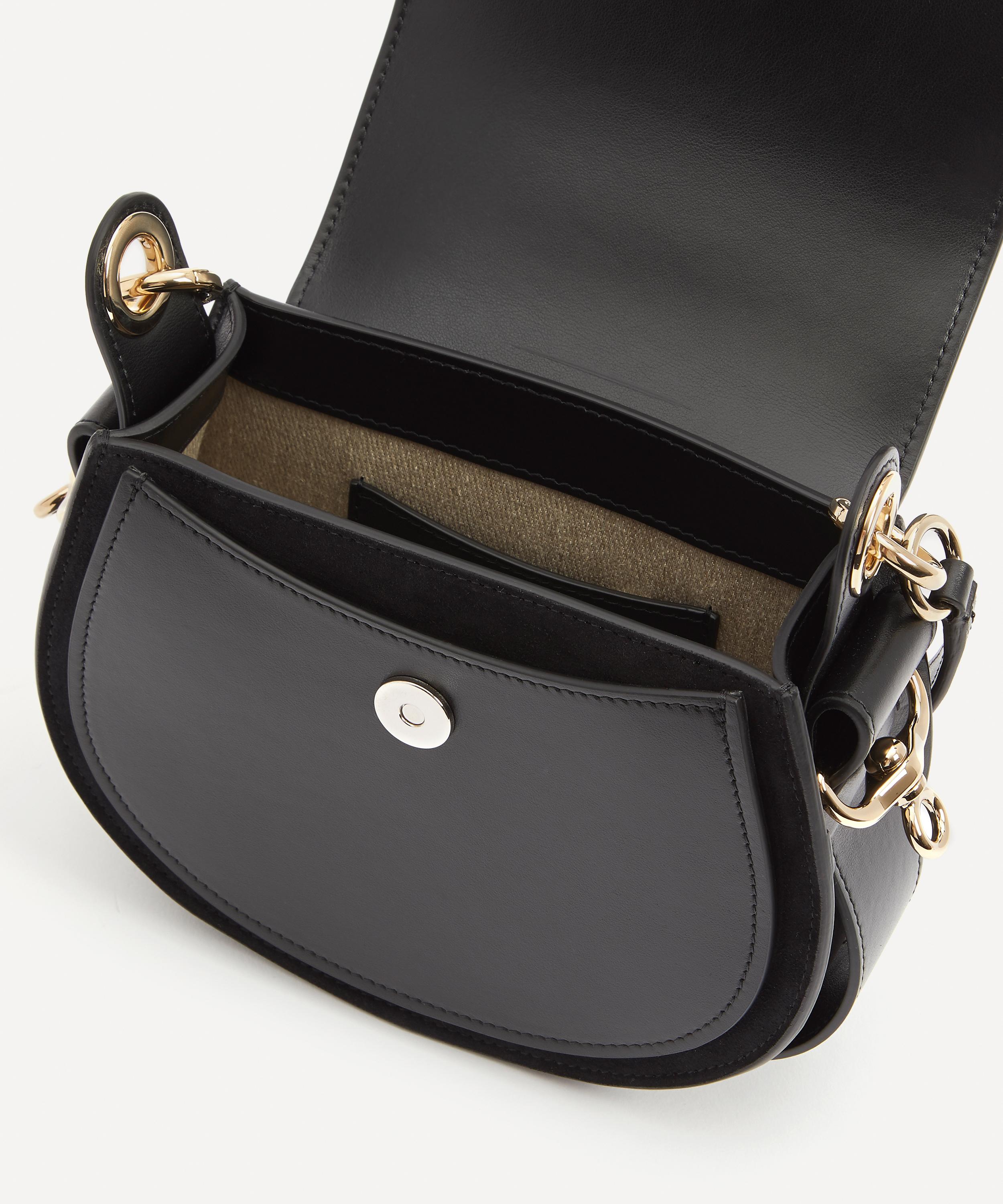 CHLOÉ, Tess Small Leather Crossbody Bag in Brown