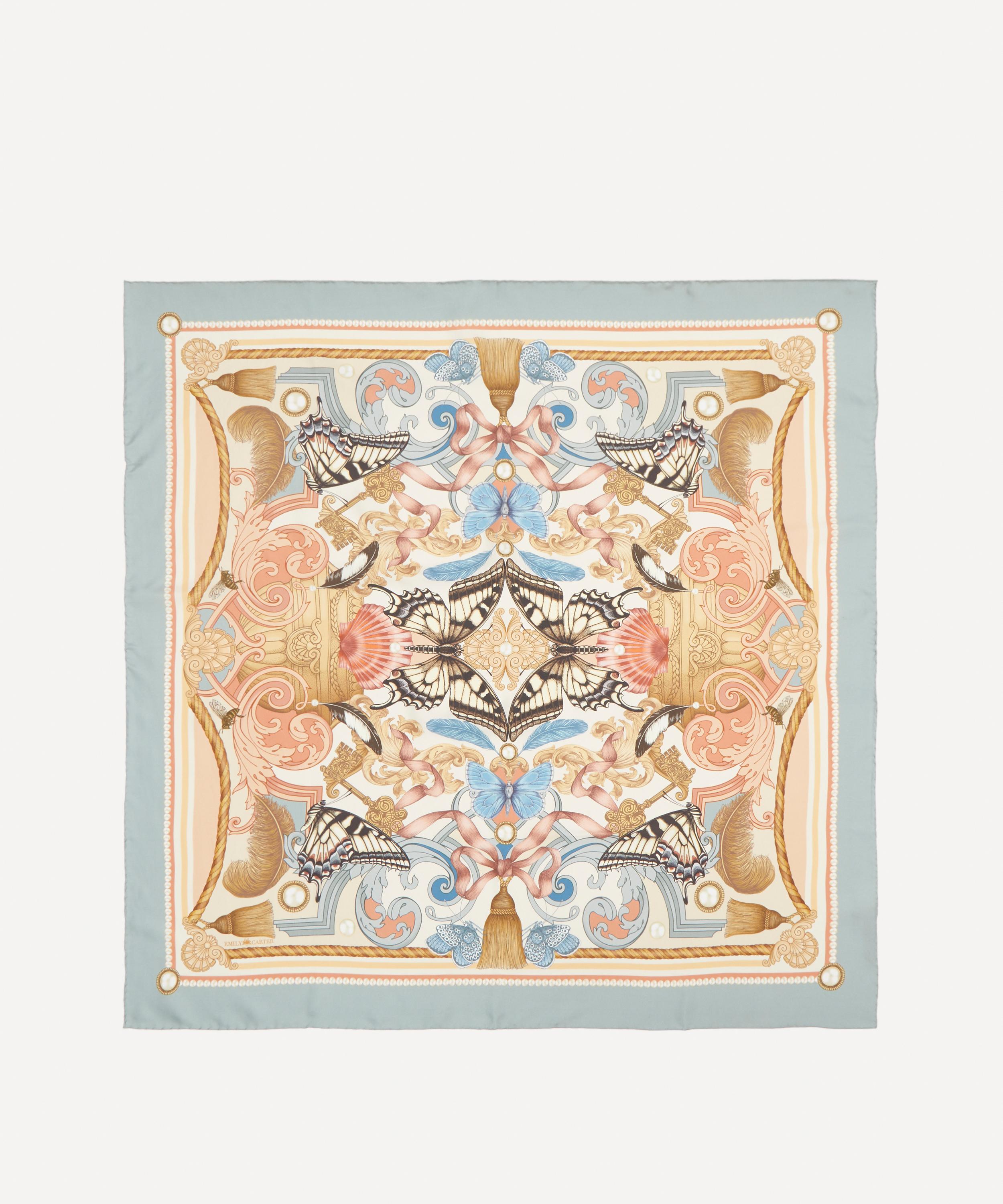 Emily Carter - The Baroque Butterfly Silk Scarf image number 1
