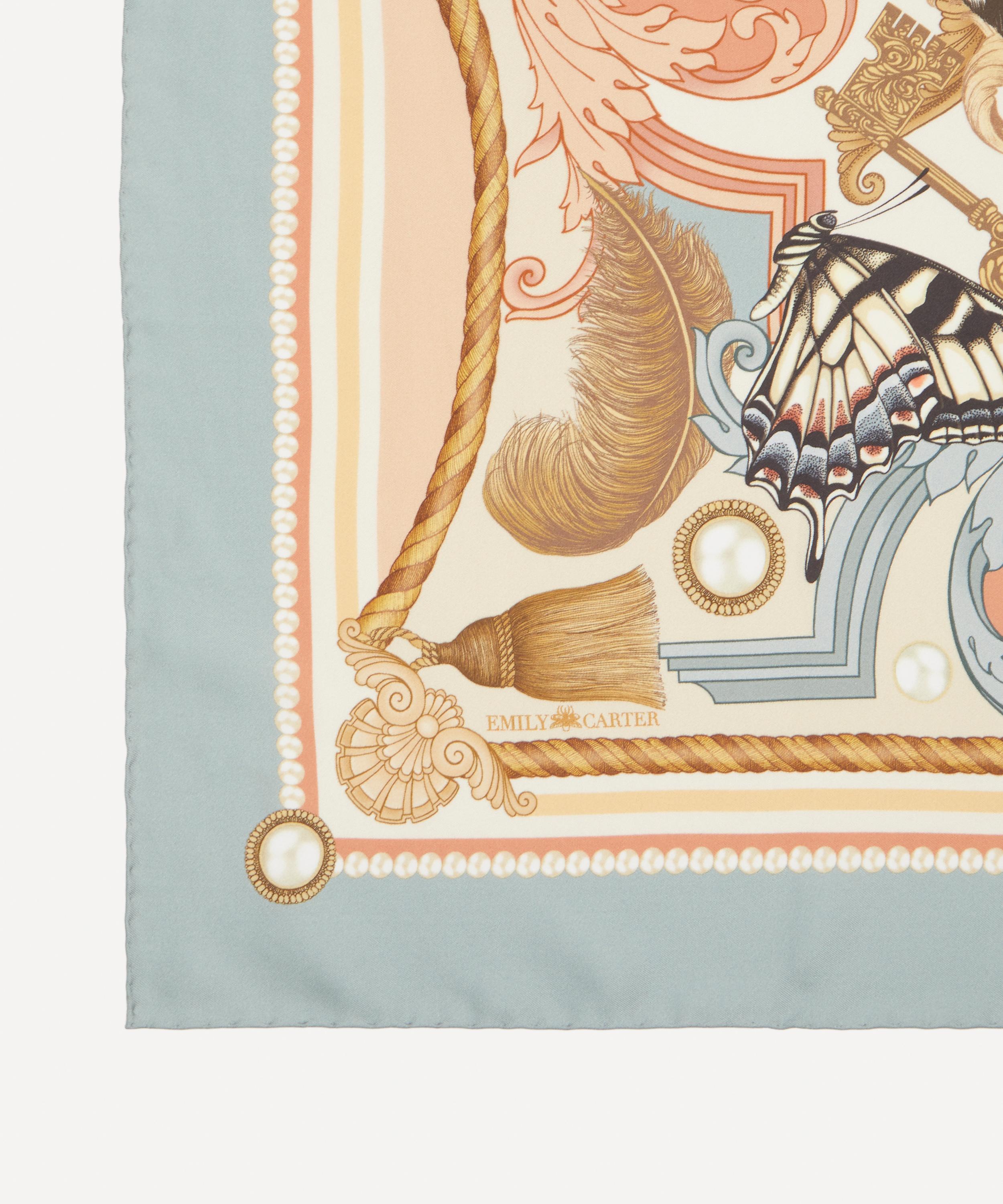 Emily Carter - The Baroque Butterfly Silk Scarf image number 2