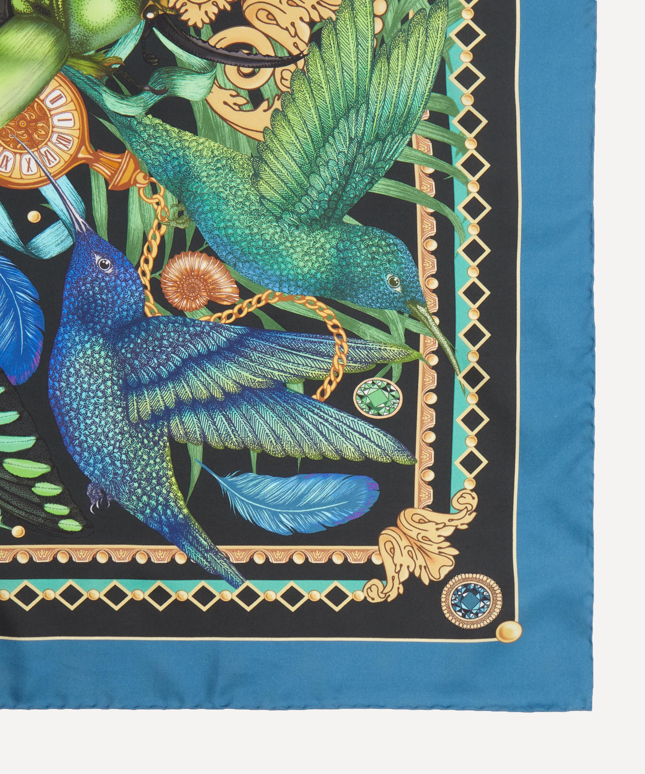 Emily Carter - The Iridescent Hummingbird Silk Scarf image number 2