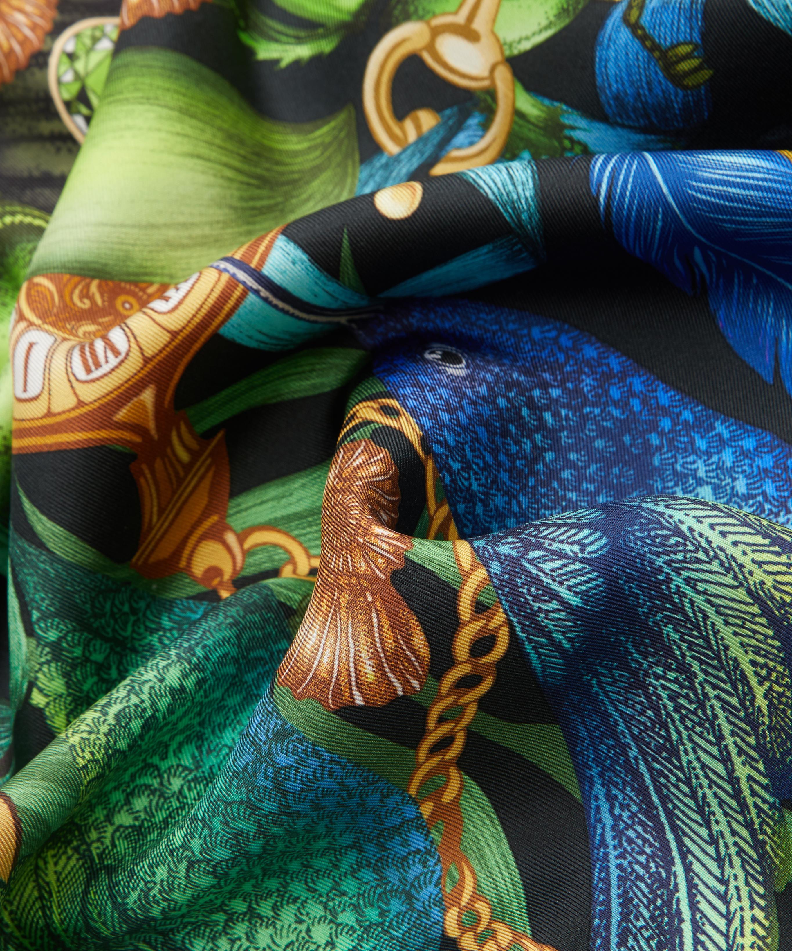 Emily Carter - The Iridescent Hummingbird Silk Scarf image number 3