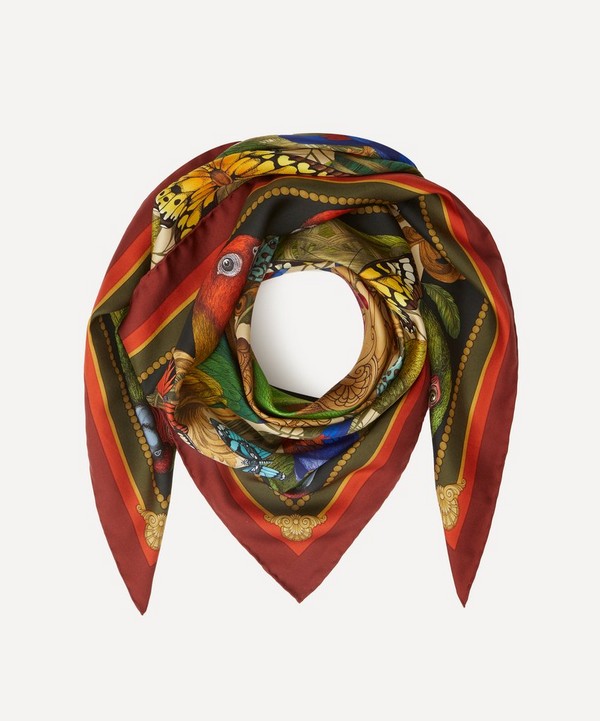 Emily Carter - The Rainforest Silk Scarf image number null