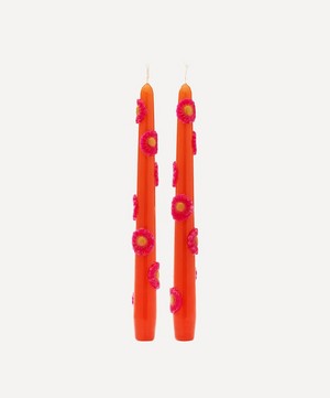 Floral Candles Set of Two