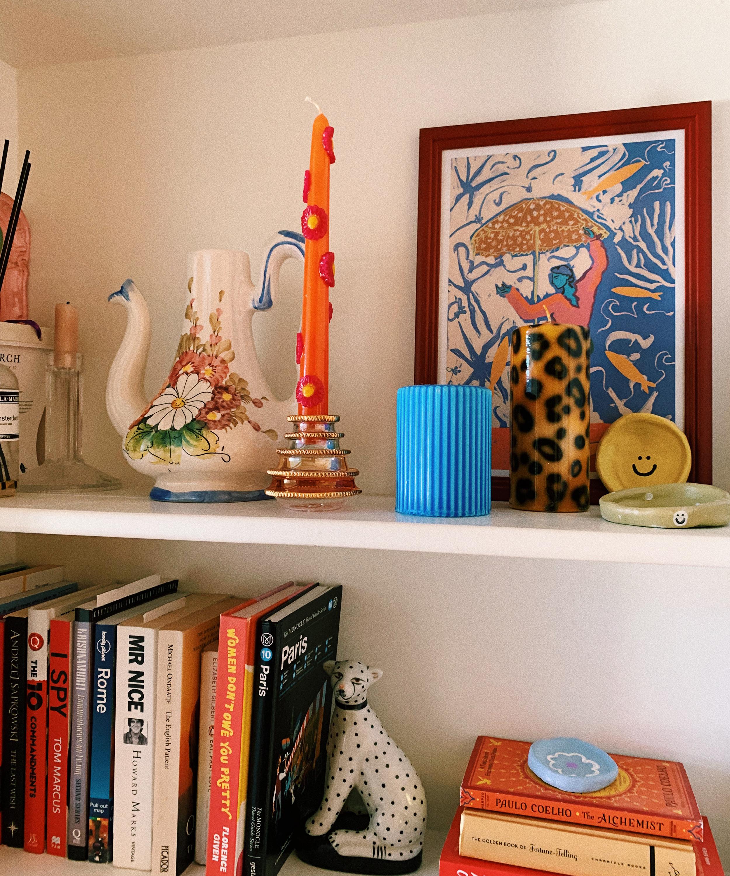 Anna + Nina - Large Leopard Print Pillar Candle image number 1