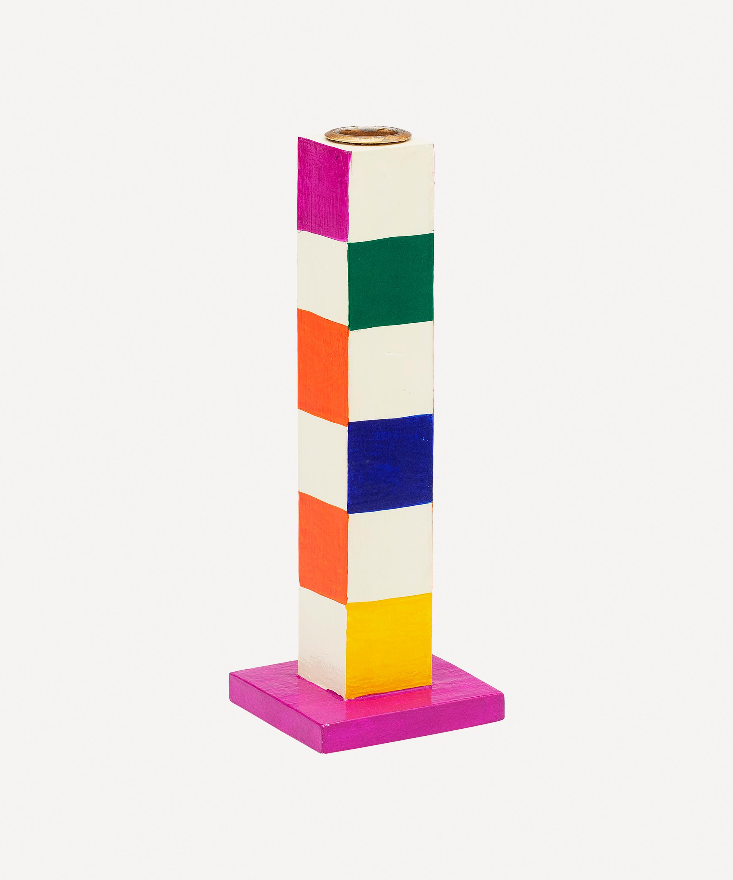Anna + Nina - Groovy Chequered Candle Holder image number 0