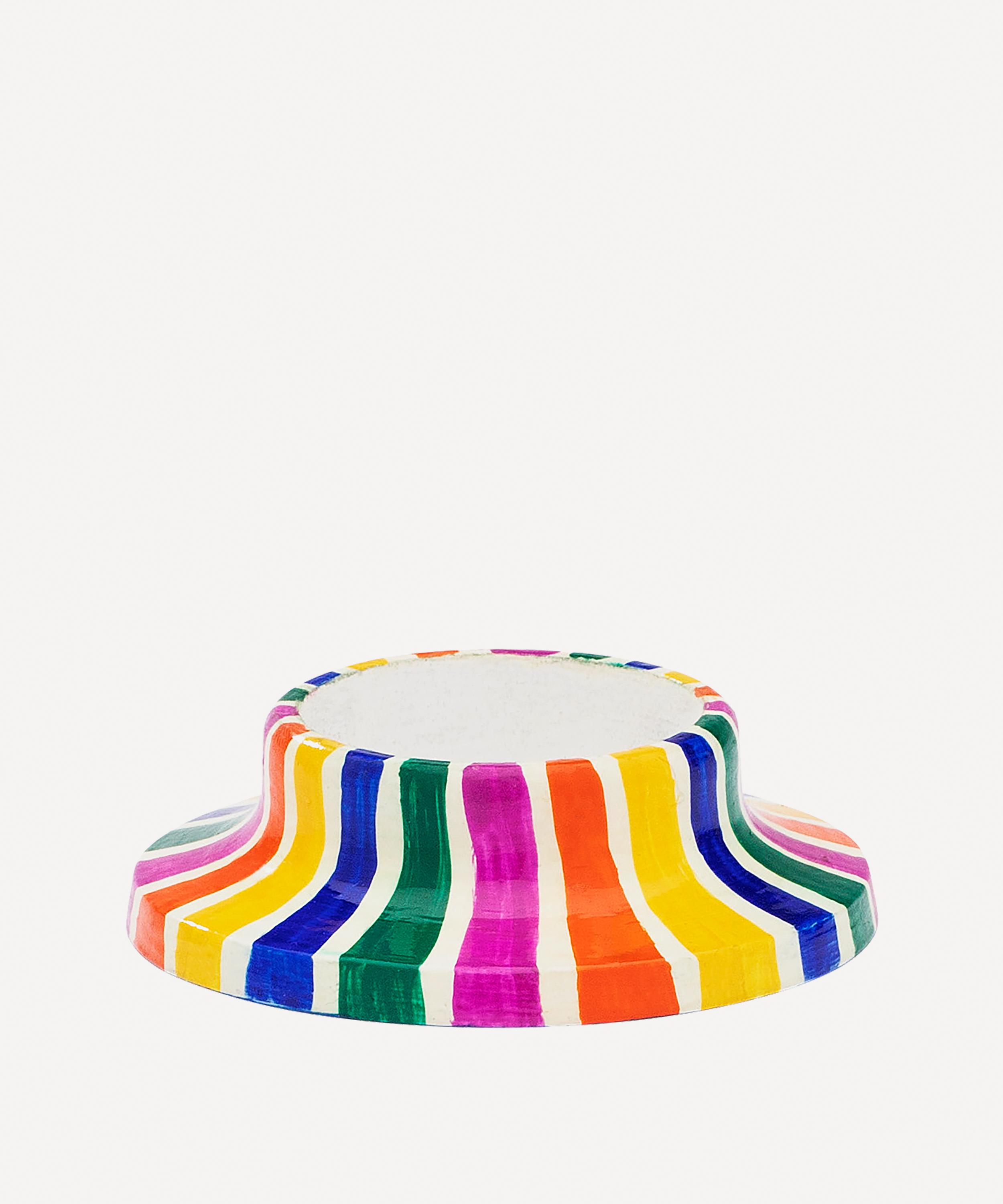 Anna + Nina - Groovy Striped Tealight Holder image number 0
