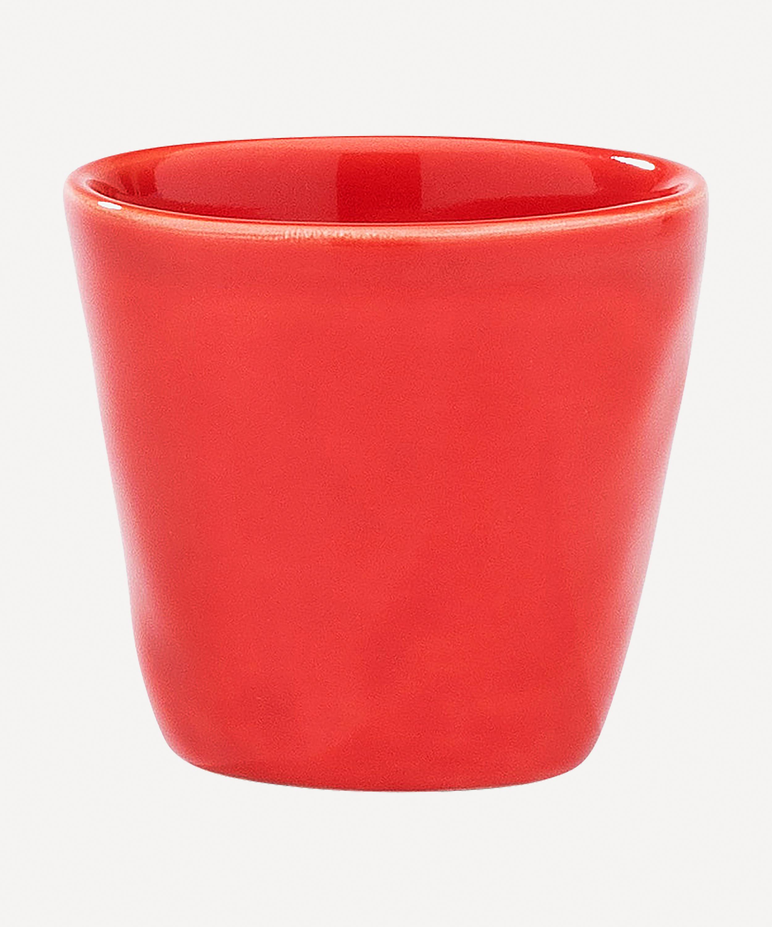 Anna + Nina - Happy Red Ceramic Espresso Cup image number 0
