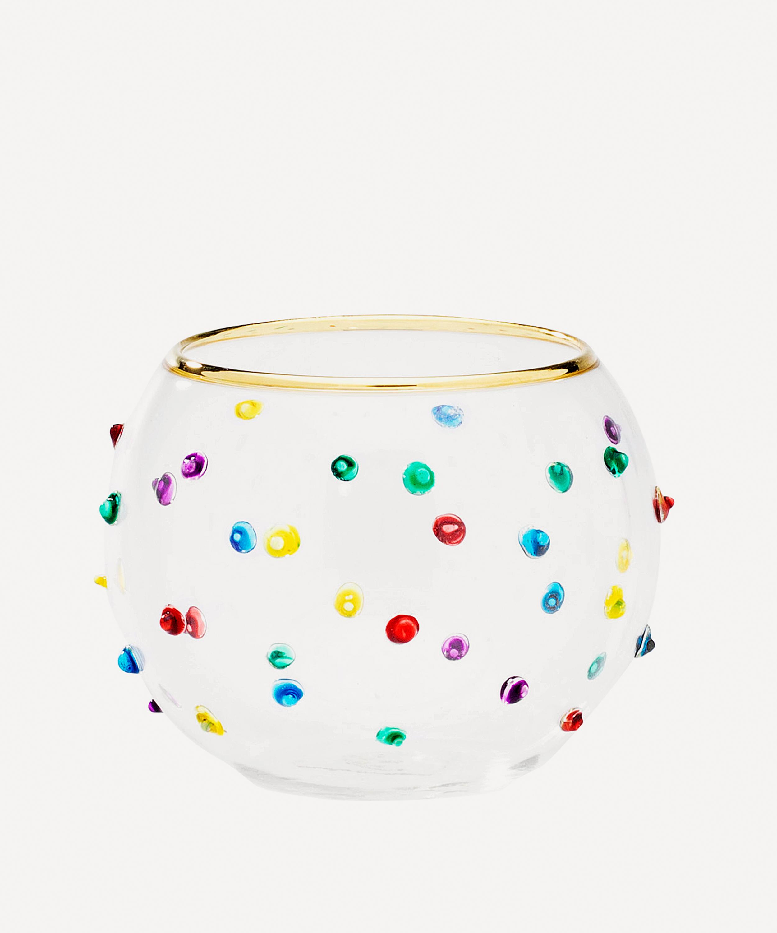 Anna + Nina - Confetti Glass Tealight Holder image number 0