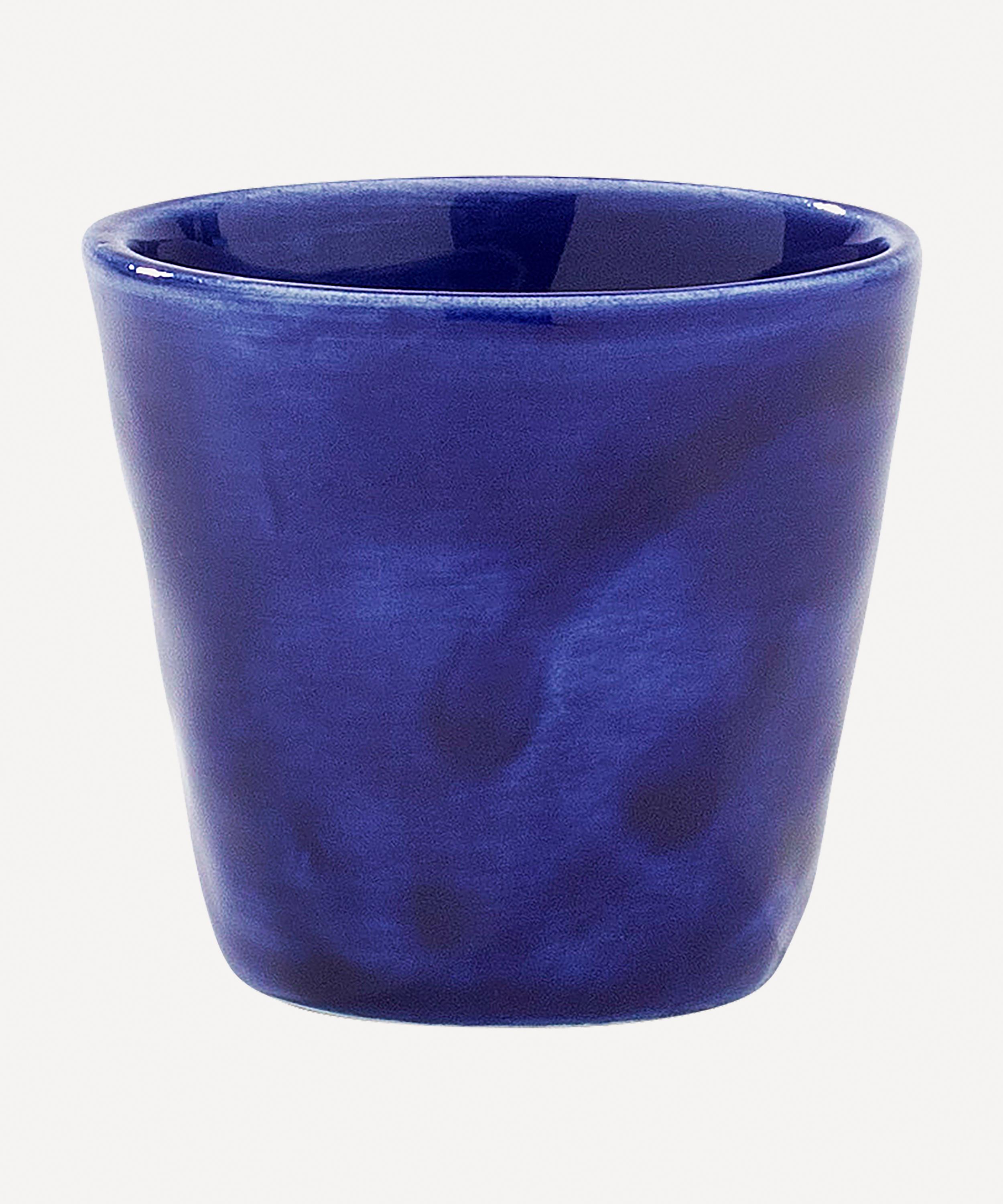 Anna + Nina - Disco Blue Ceramic Espresso Cup image number 0