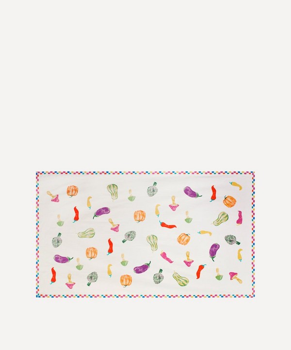 Anna + Nina - Vegetable Party 255x150cm Organic Cotton Tablecloth image number null
