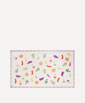 Anna + Nina - Vegetable Party 255x150cm Organic Cotton Tablecloth image number 0