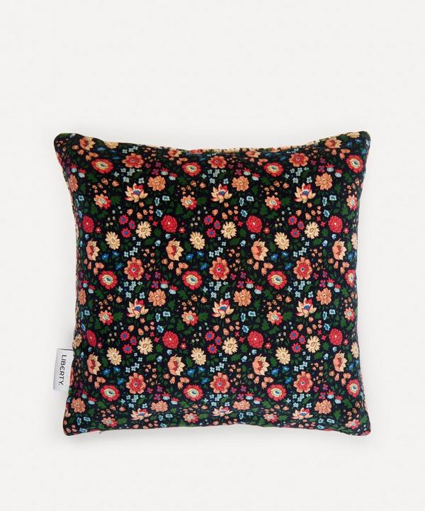 Liberty - D’Anjo Libby Small Square Reversible Velvet Cushion image number null