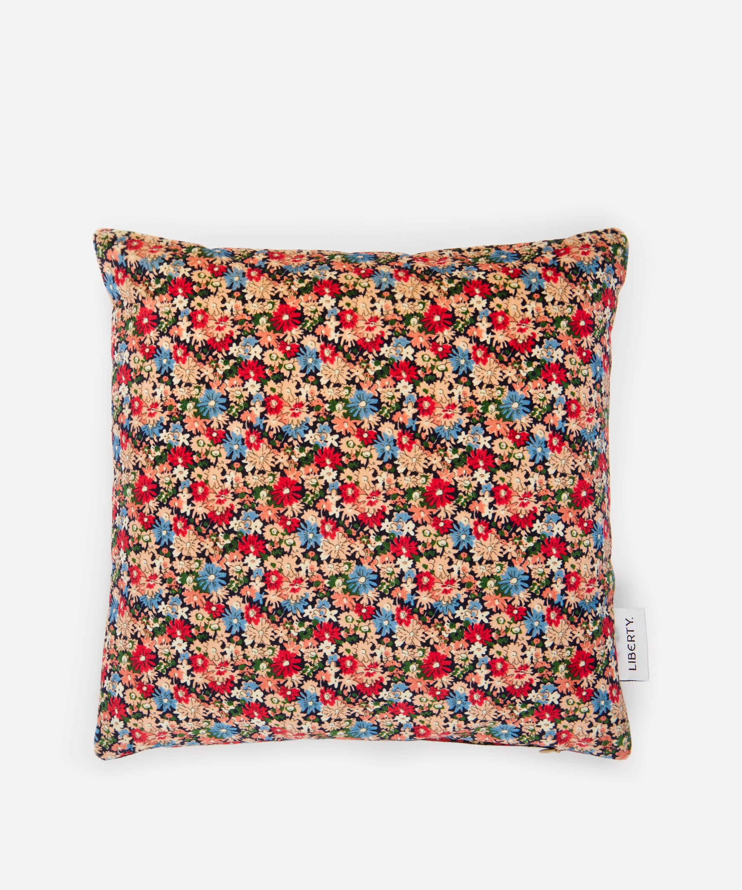 Liberty - D’Anjo Libby Small Square Reversible Velvet Cushion image number 1