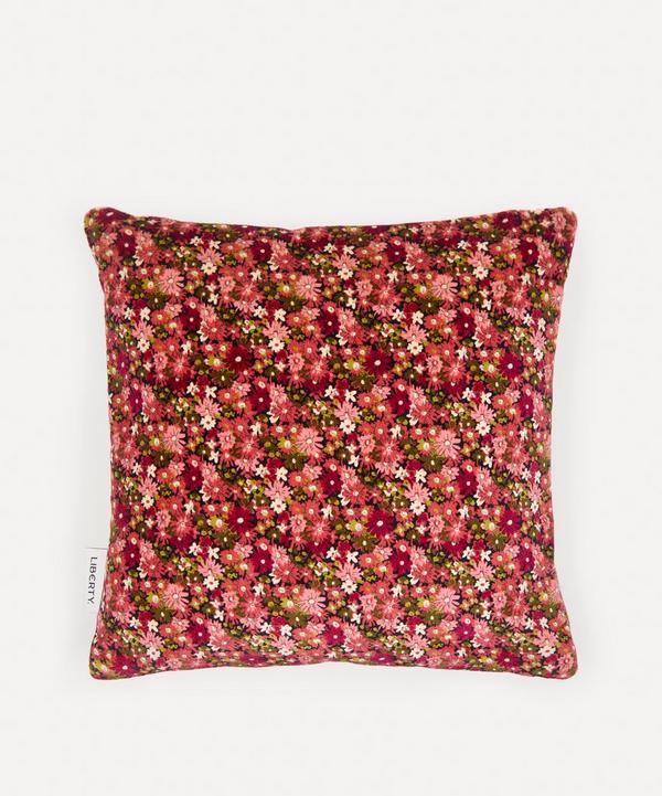Liberty - D’Anjo Libby Small Square Reversible Velvet Cushion image number null