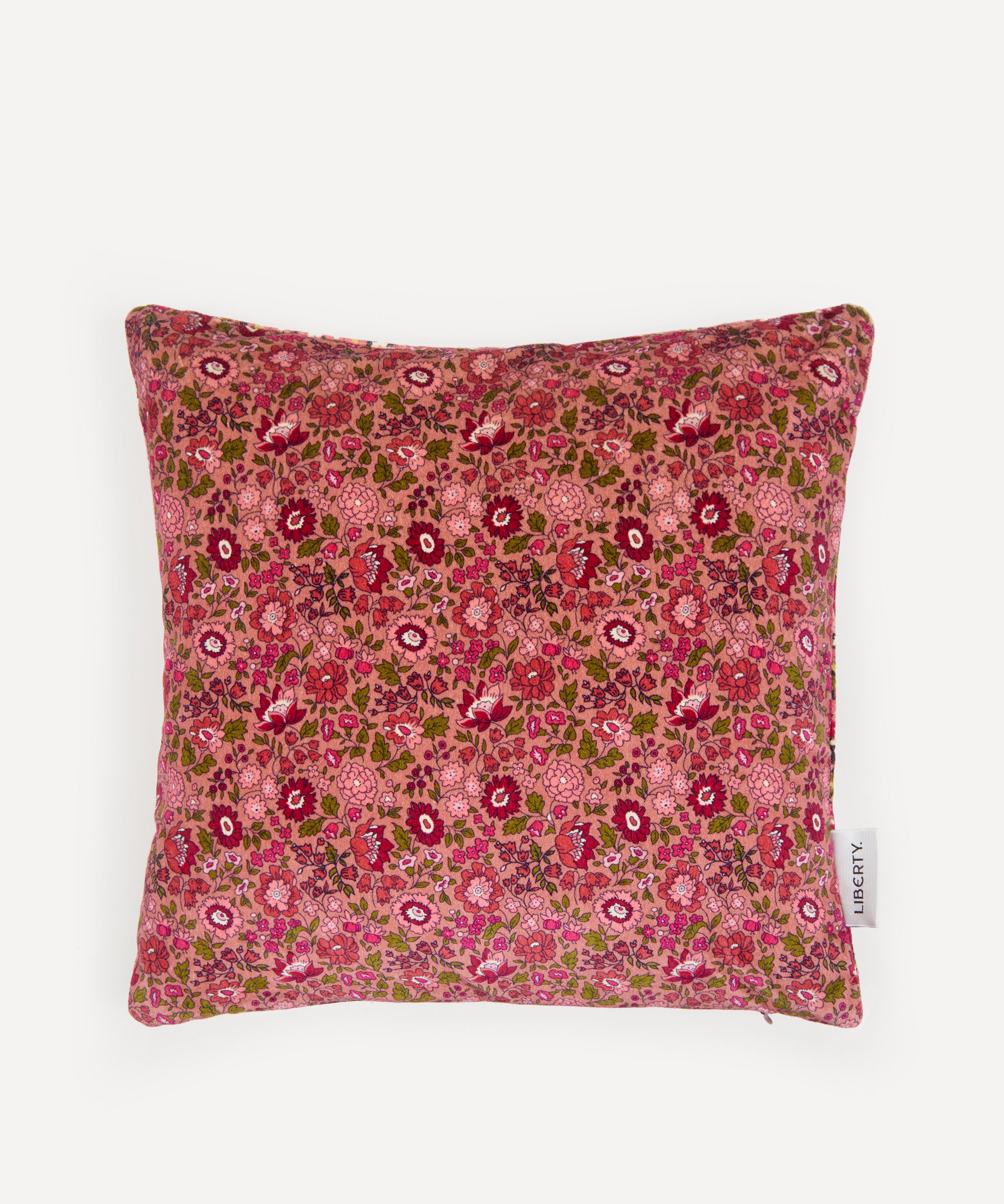 Liberty - D’Anjo Libby Small Square Reversible Velvet Cushion image number 1