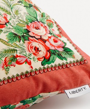 Liberty - Carline Rose Large Square Velvet Cushion image number 2