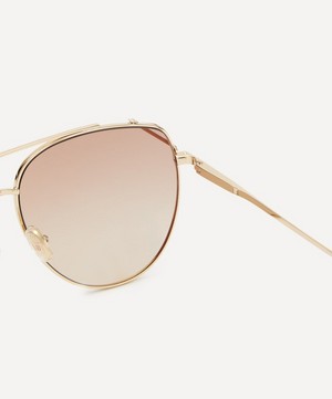 Victoria Beckham - Metal Aviator Sunglasses image number 3