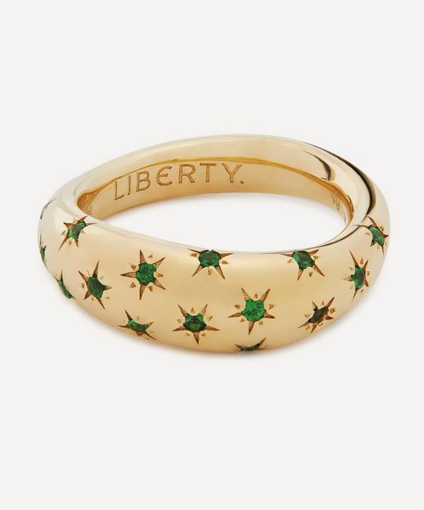 Liberty - 9ct Gold Handmade Ianthe Star Tsavorite Ring image number 0