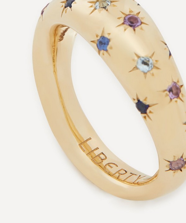 Liberty - 9ct Gold Handmade Ianthe Star Rainbow Ring image number 3