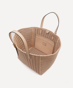 Anya Hindmarch - Neeson Woven Leather Square Tote Bag image number 6