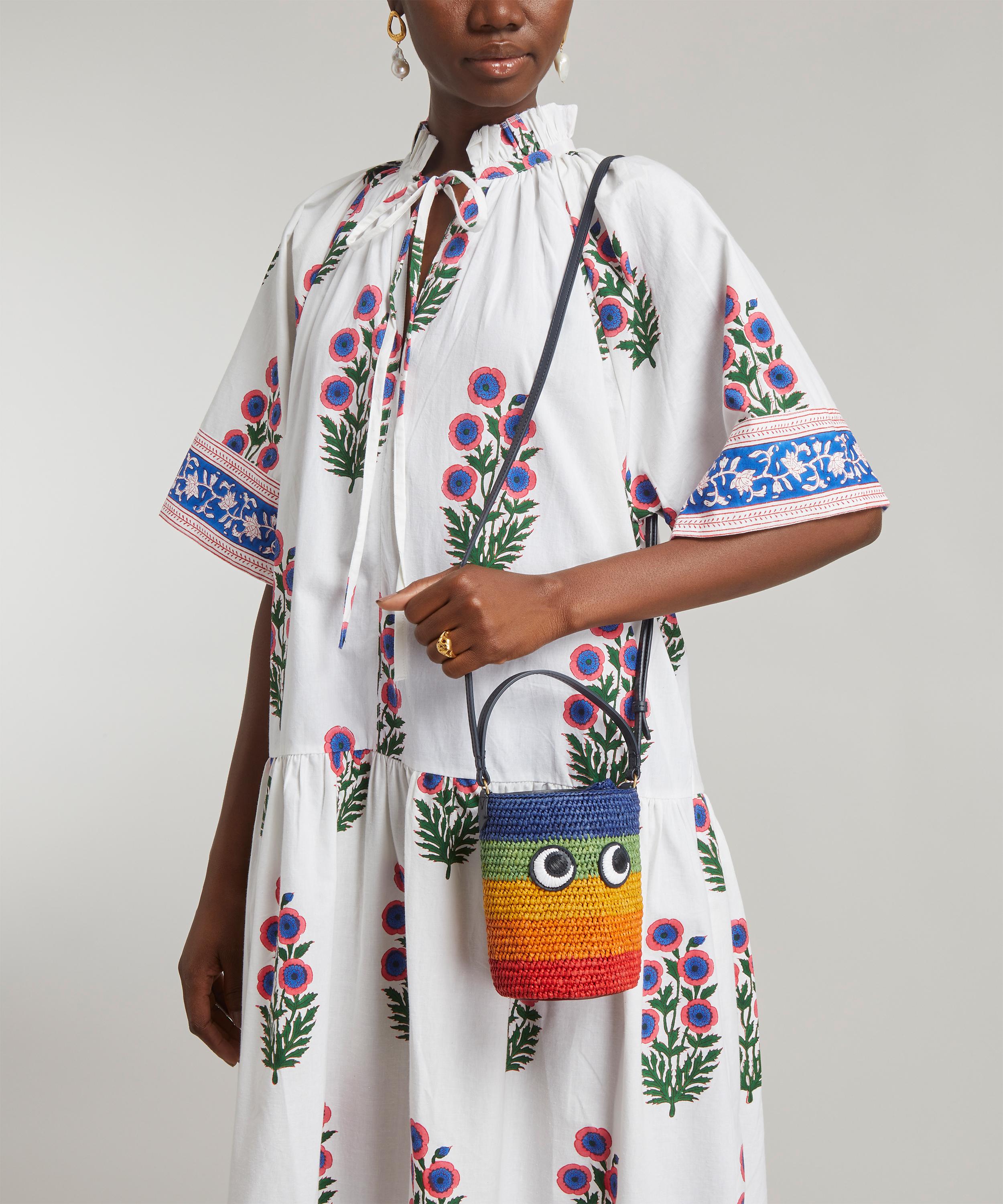 Anya Hindmarch - Mini Eyes Raffia Cross-Body Bag image number 1