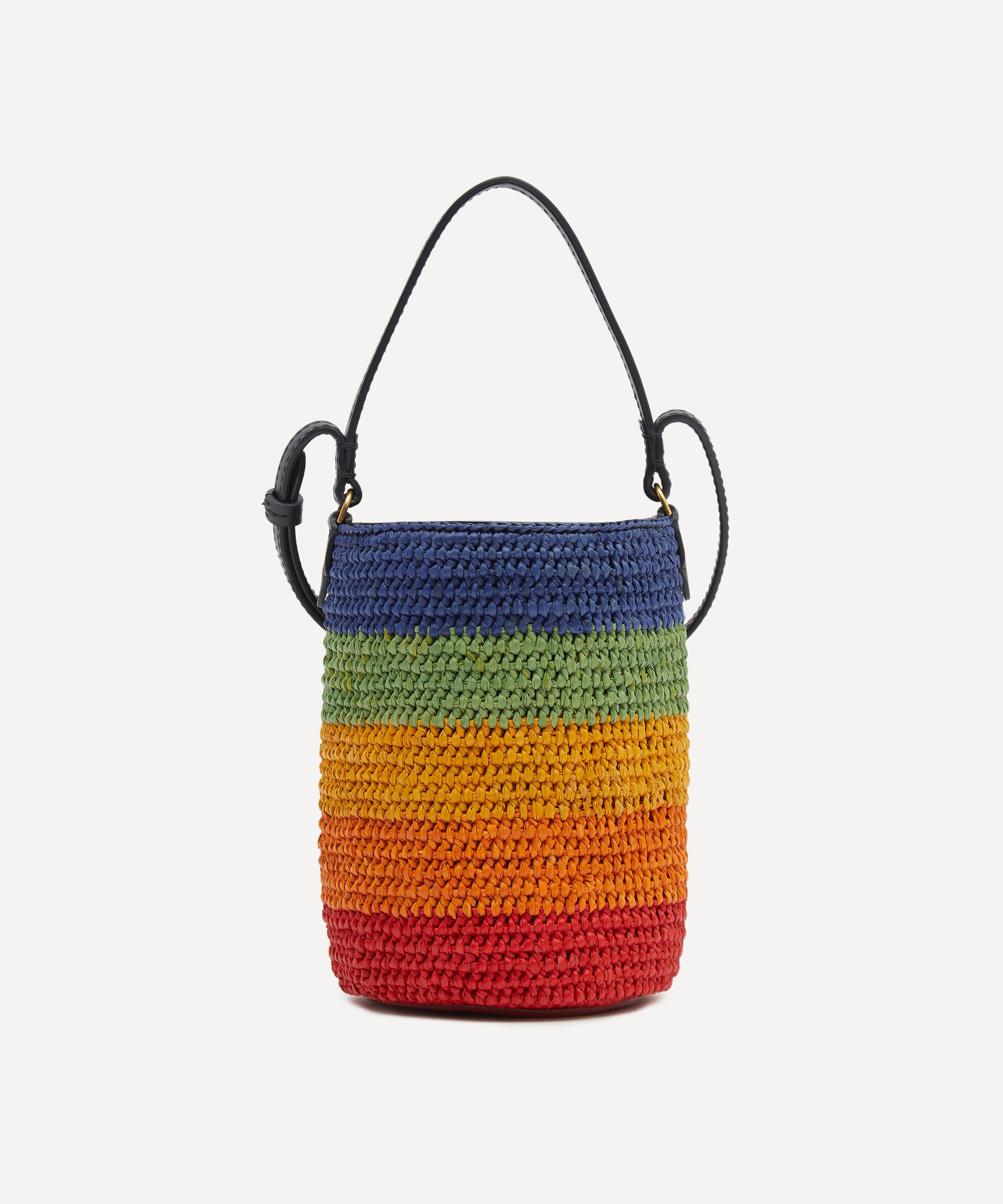 Anya Hindmarch Mini Eyes Raffia Cross-Body Bag | Liberty