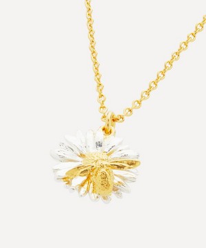 Alex Monroe - 22ct Gold-Plated Teeny Weeny Bee Daisy Pendant Necklace image number 3