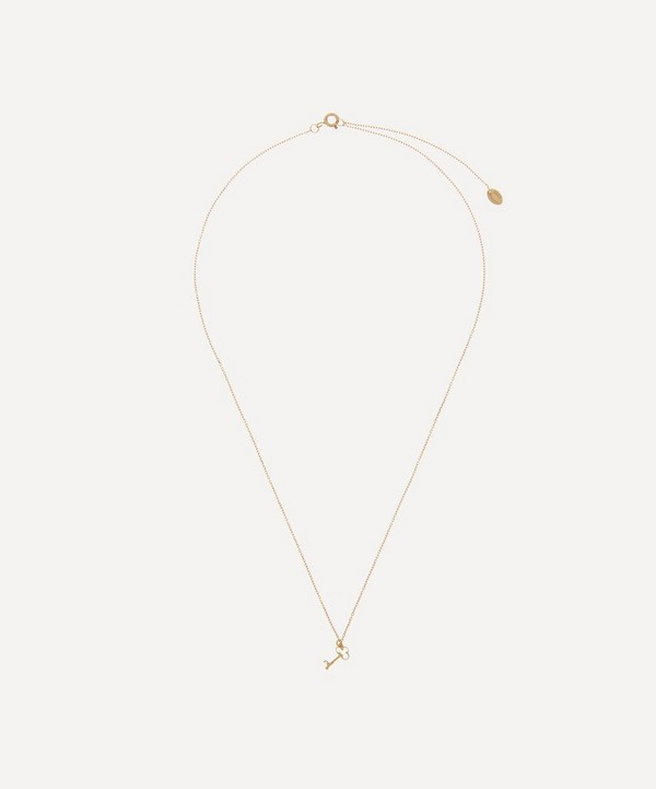 Alex Monroe - 18ct Gold Teeny Tiny Garden Key Pendant Necklace