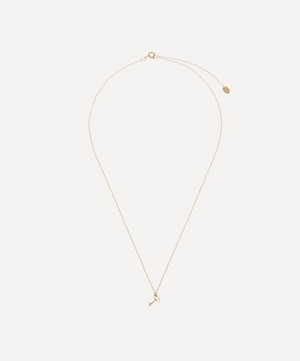 Alex Monroe - 18ct Gold Teeny Tiny Garden Key Pendant Necklace image number 0