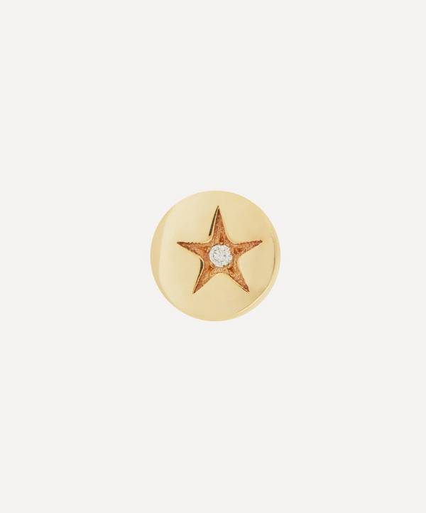 Liberty - 9ct Gold Handmade Ianthe Star Stud Earring image number 0