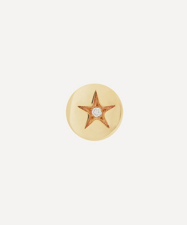 Liberty - 9ct Gold Handmade Ianthe Star Stud Earring image number null