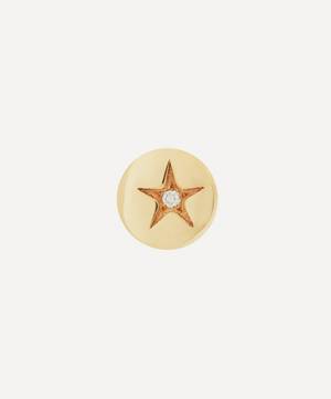 9ct Gold Handmade Ianthe Star Stud Earring