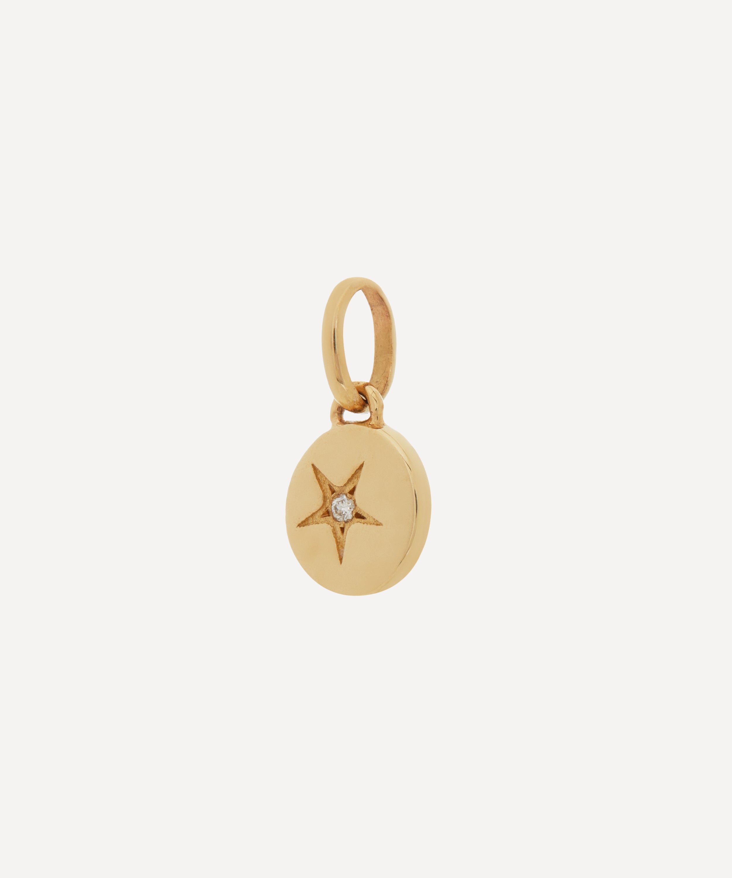 Liberty - 9ct Gold Handmade Ianthe Star Diamond Pendant image number 2
