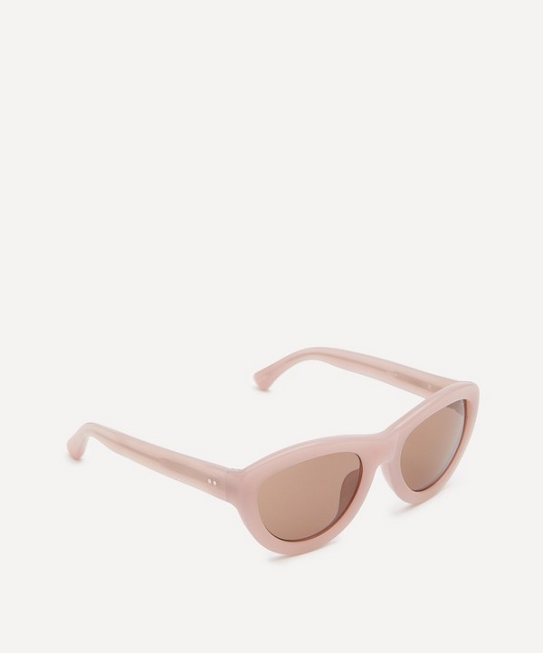 Linda Farrow x Dries Van Noten Pink Cat-Eye Sunglasses