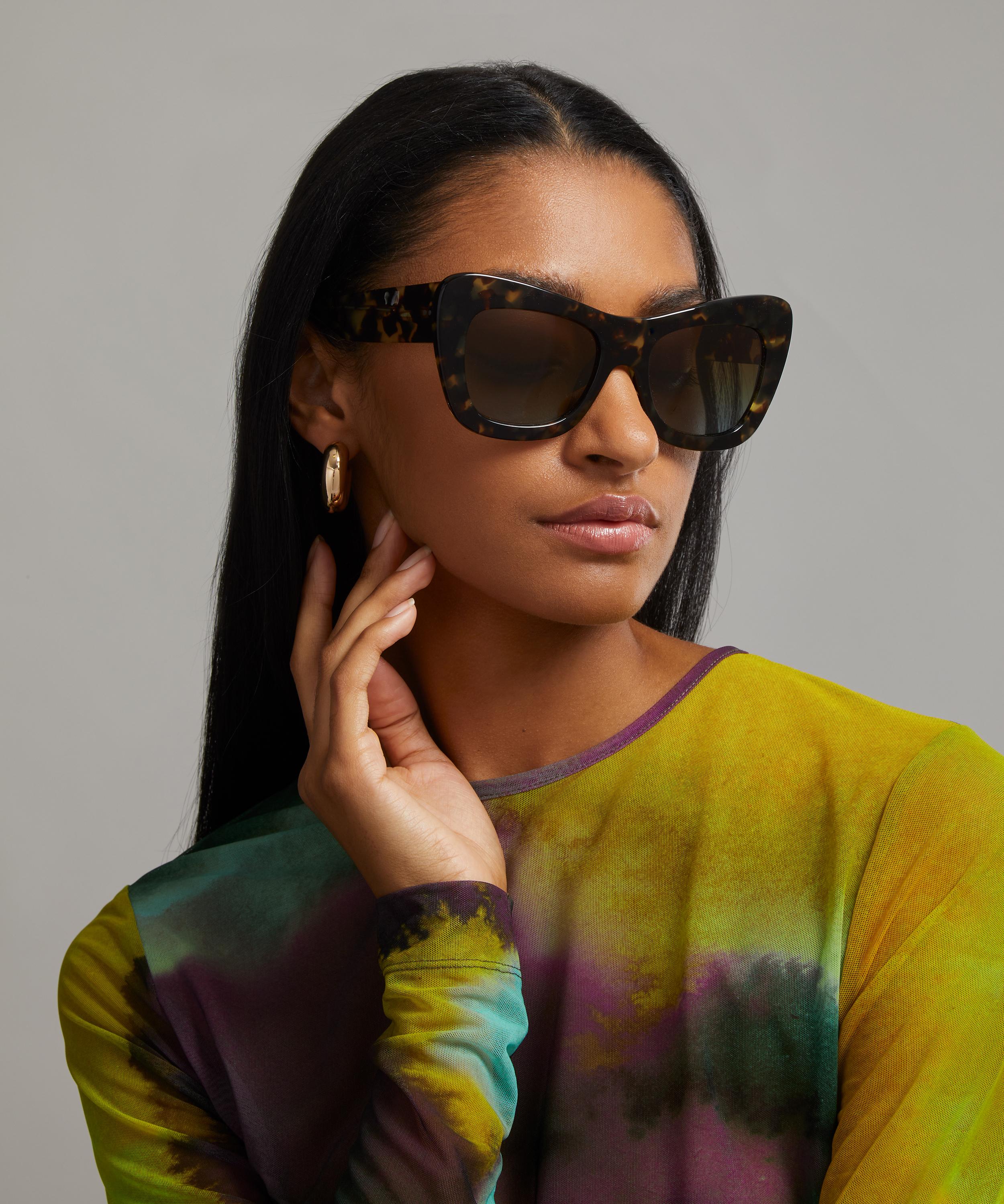 Oversized cat eye store sunglasses