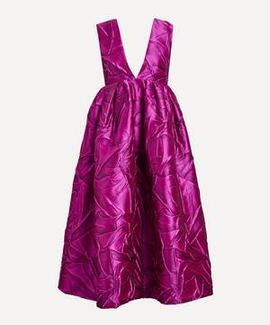 Doni Crinkle Jacquard Midi-Dress