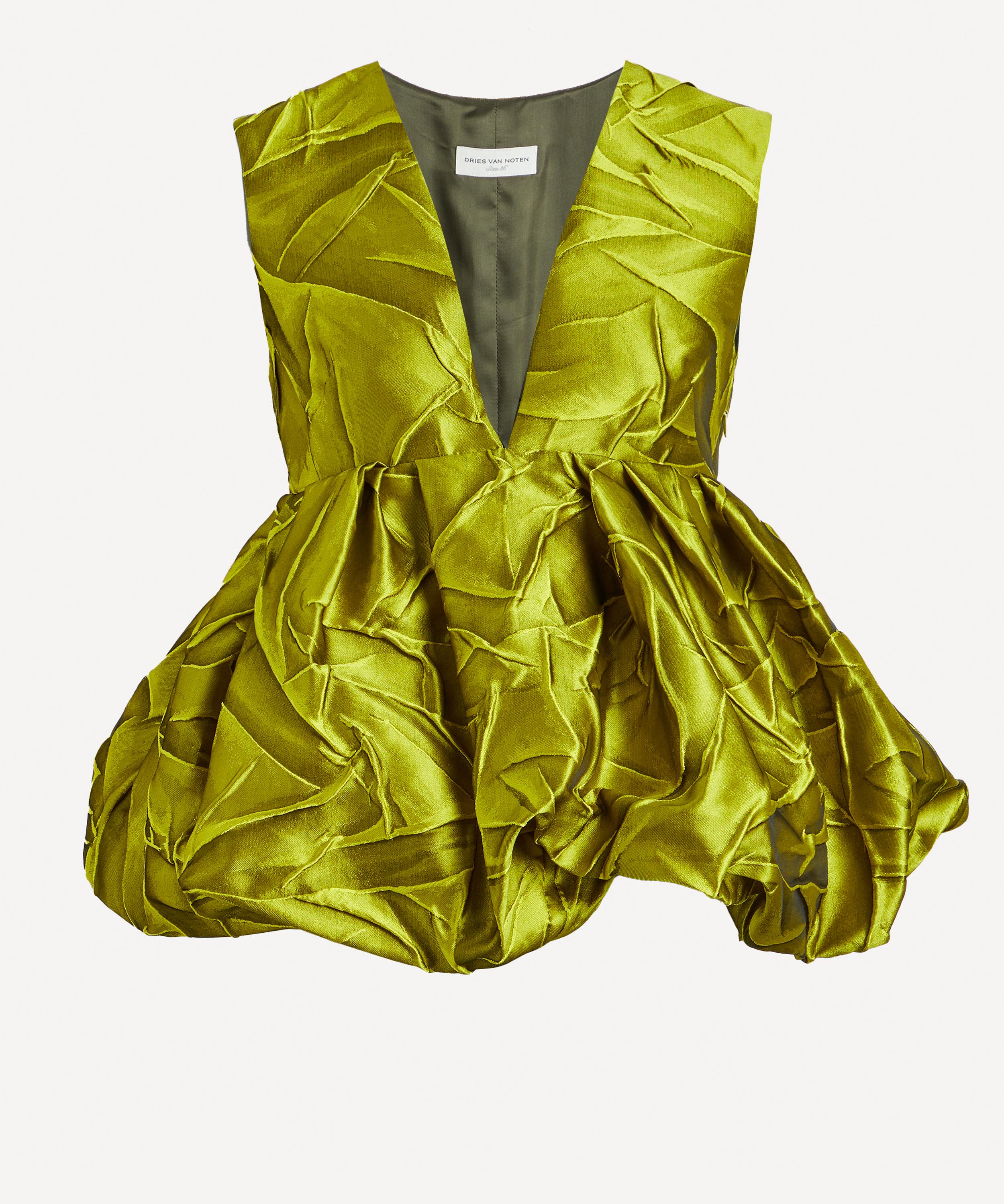 Dries Van Noten Coni Crinkle Jacquard Top | Liberty
