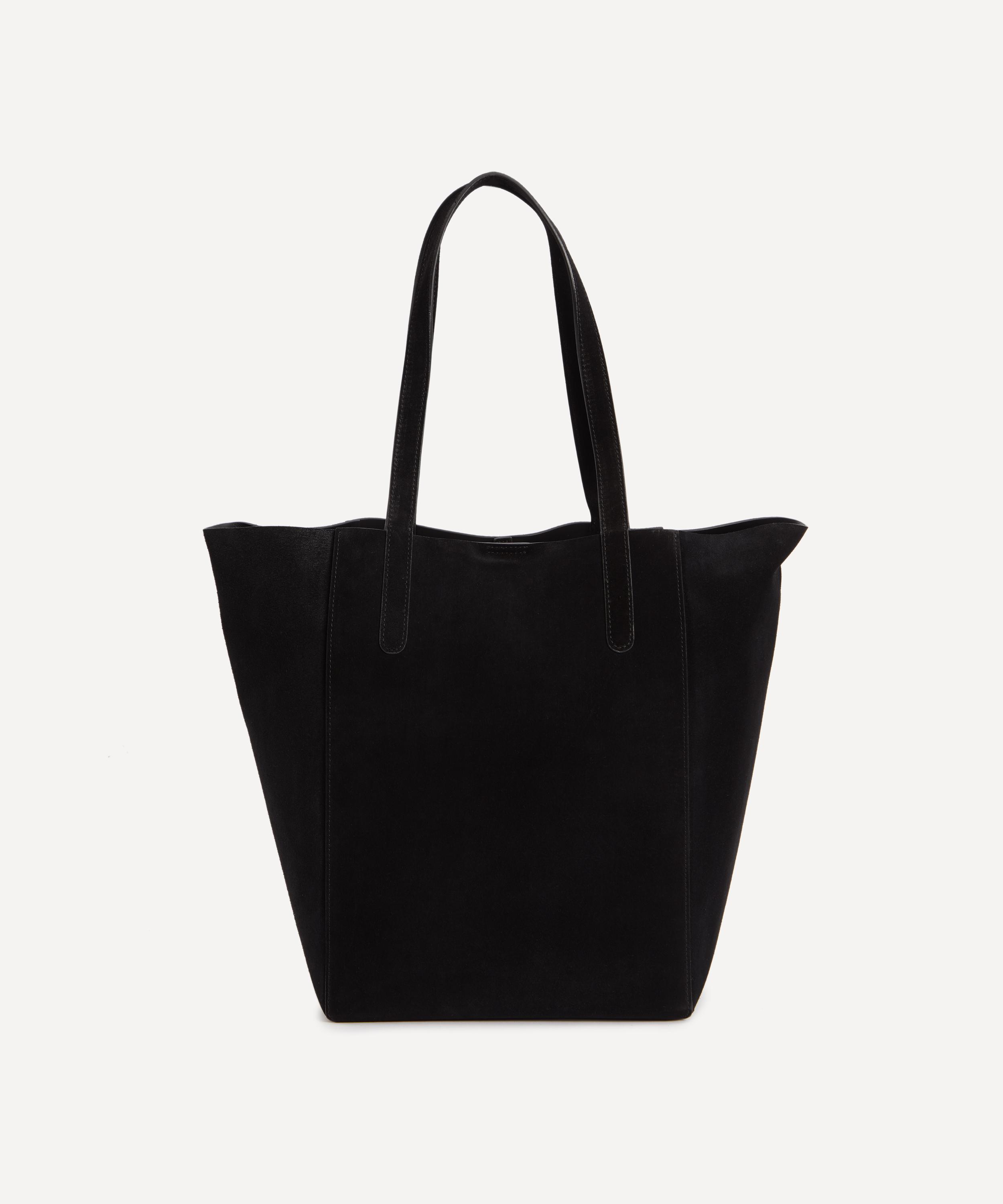 THE UNIFORM - Large Black Suede Bucket Bag image number 2