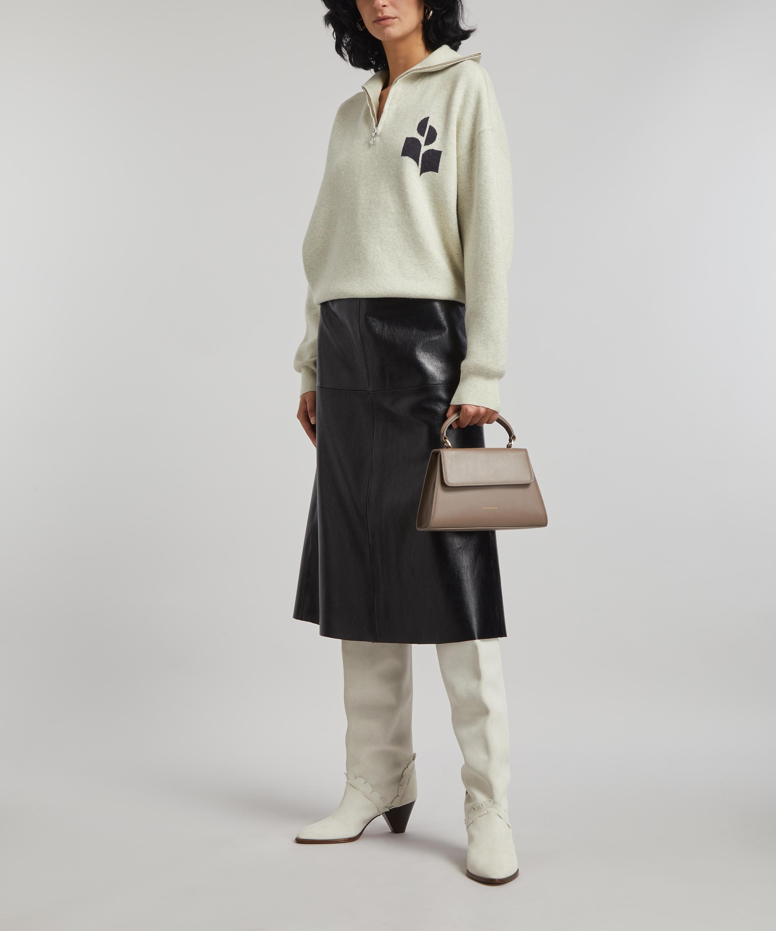THE UNIFORM - The Little Old Lady Mushroom Leather Handbag image number 1