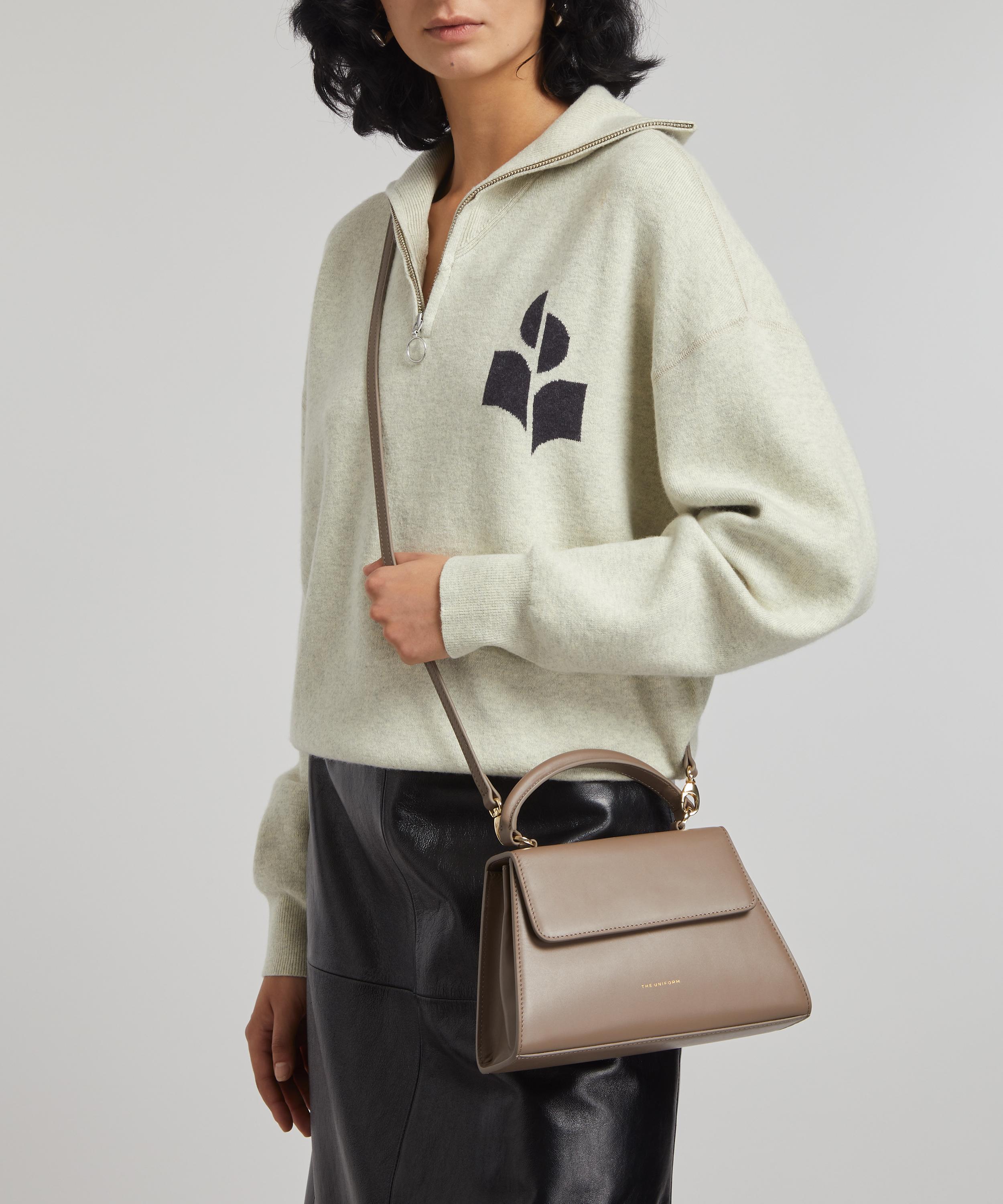 THE UNIFORM - The Little Old Lady Mushroom Leather Handbag image number 5