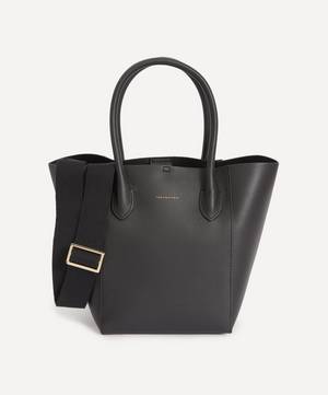 Mini Black Leather Bucket Bag