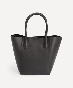 THE UNIFORM - Mini Black Leather Bucket Bag image number 4